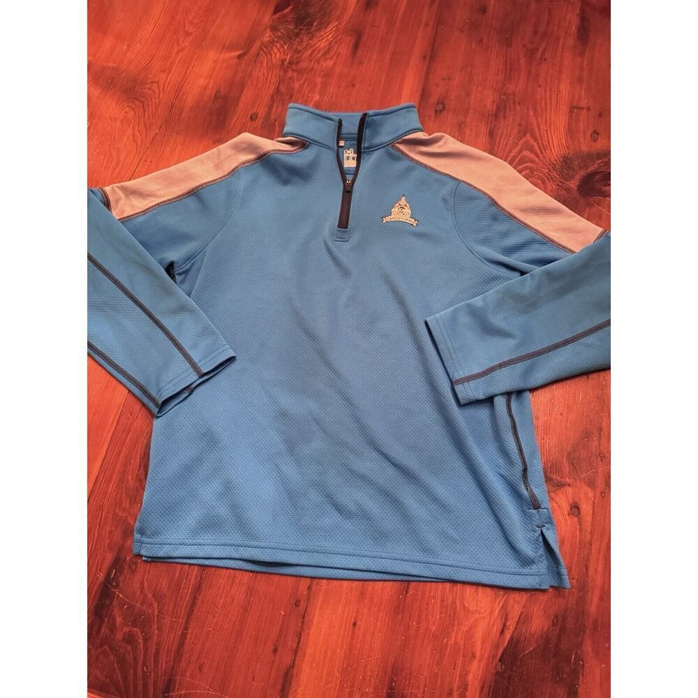 Congressional country club Performance Quarter Zip Pull Over Blue Size 6 Golf